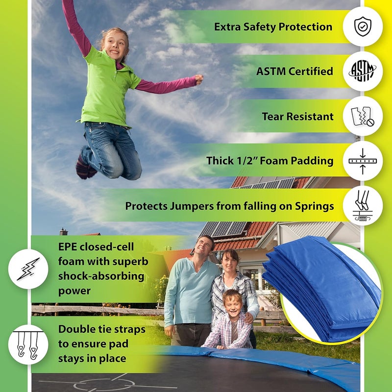 Upper Bounce Mini Rebounder Trampoline Replacement Spring Cover - Safety Pad for 38-Inch Frame - Image 4